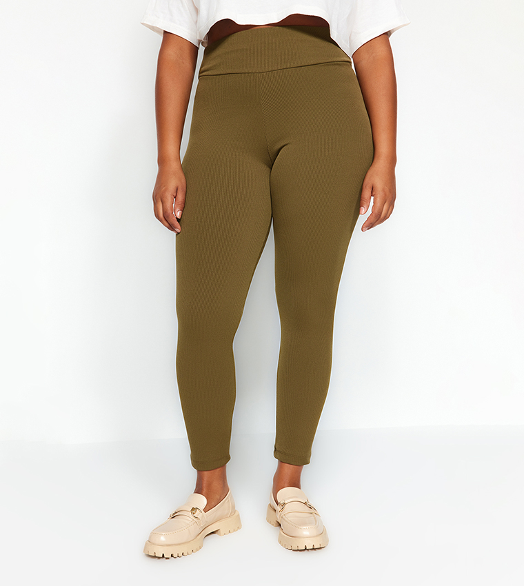 Trendyol Collection Khaki Seamless/Seamless Full Length Knitted