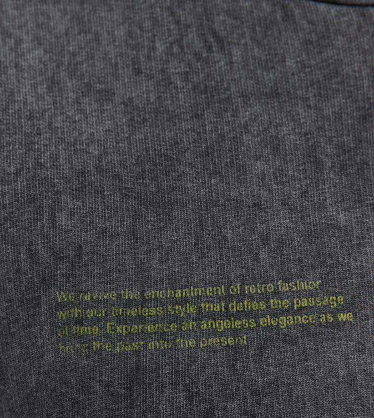 Washed Effect Oversized Hoodie