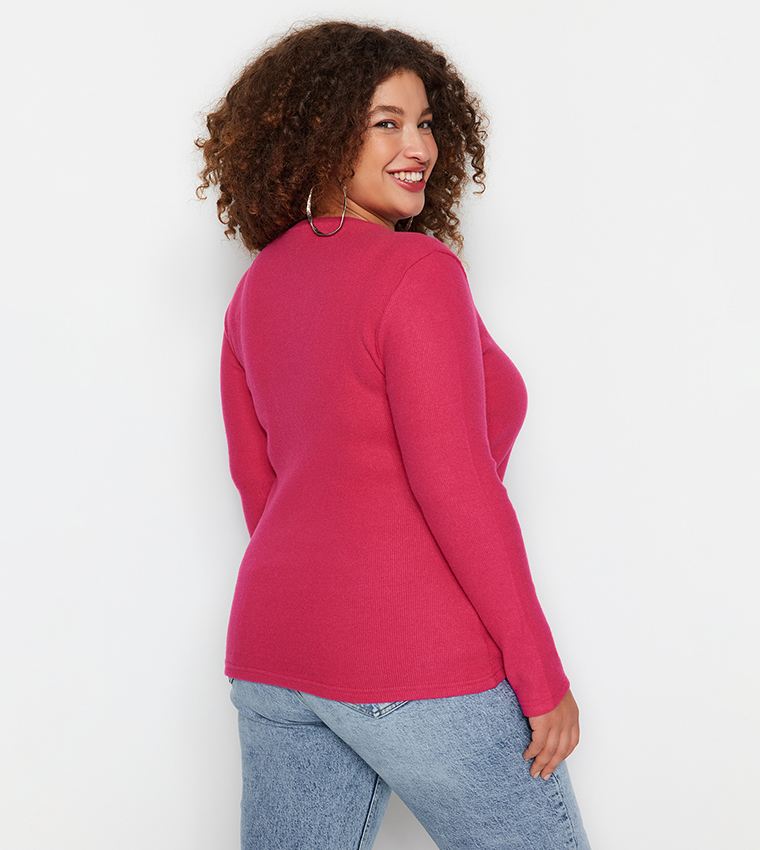 Ribbed Long Sleeves Top