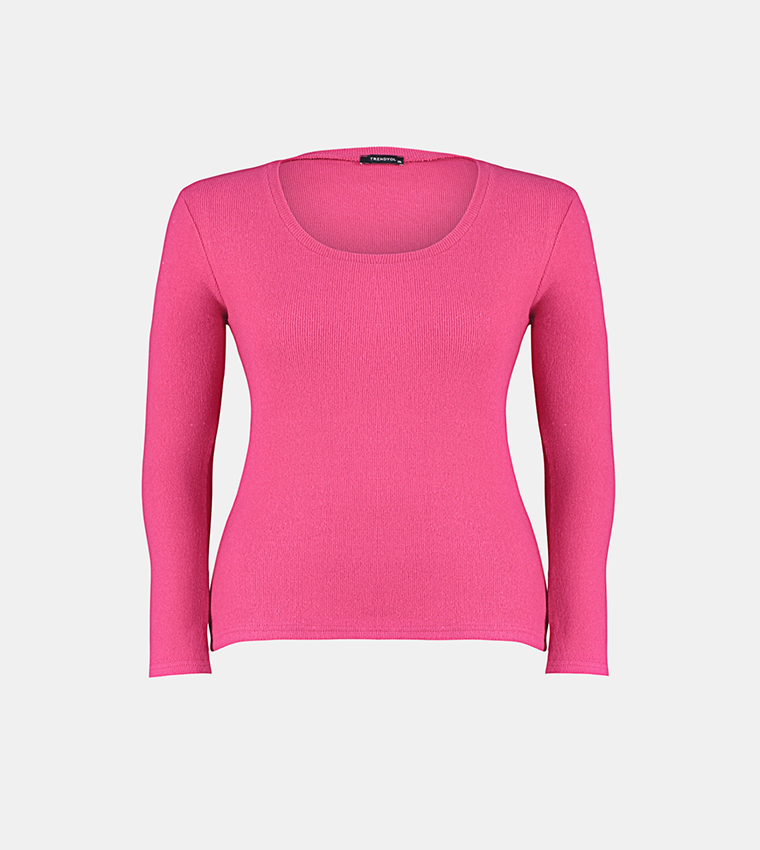 Ribbed Long Sleeves Top