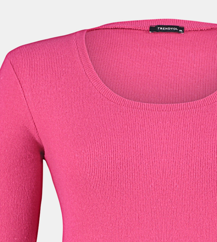 Ribbed Long Sleeves Top