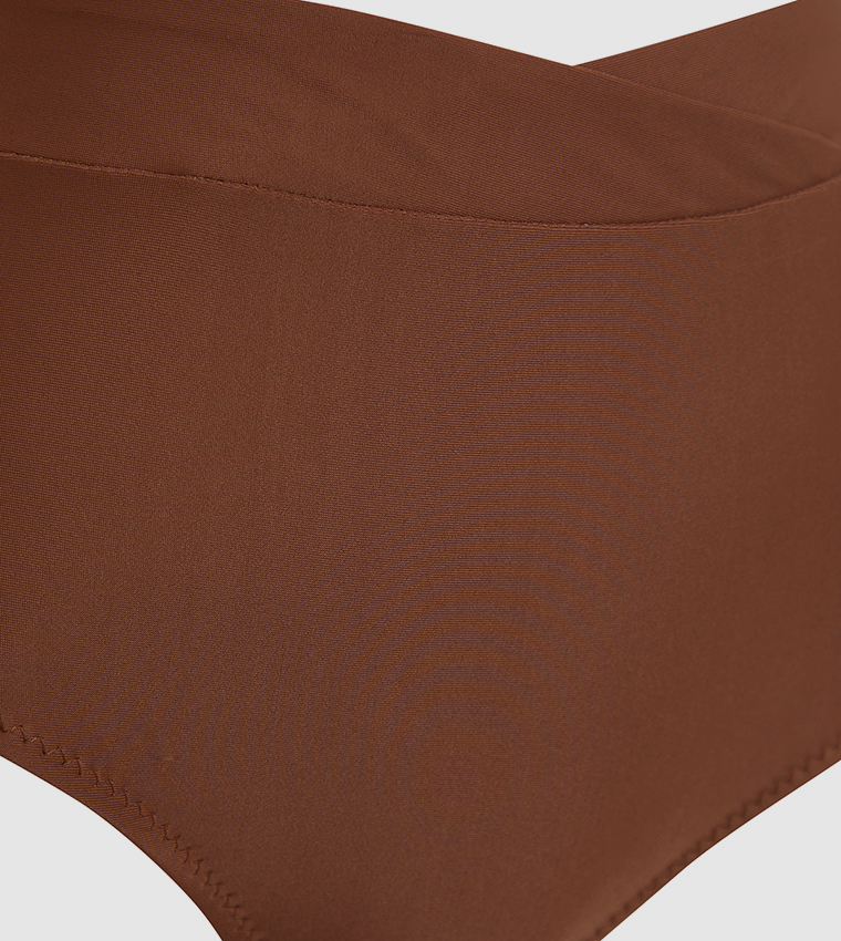 سروال بيكيني بخصر عالي 