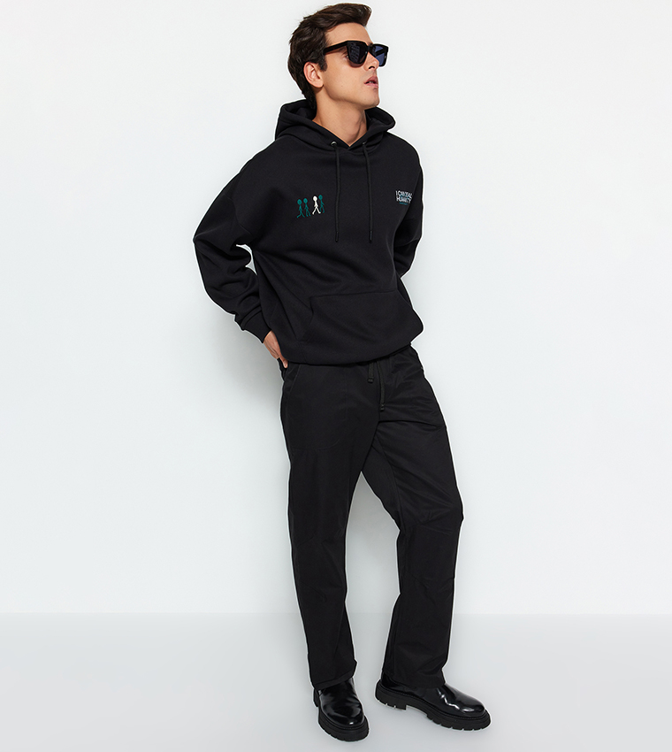 Solid Regular Fit Waist Lace Up Trouser