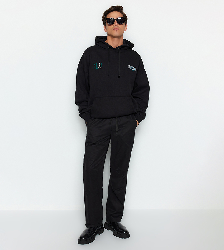 Solid Regular Fit Waist Lace Up Trouser