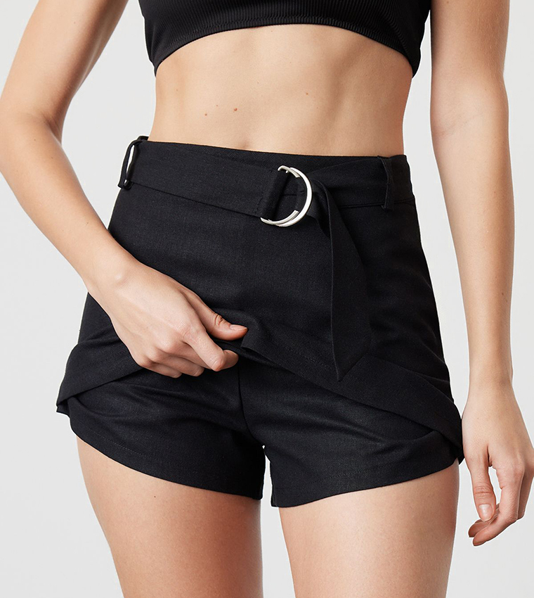 Belt Detail Mini Skirt