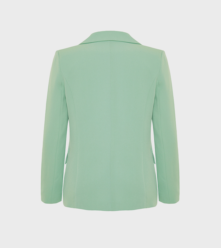 Lapel Collar Long Sleeves Blazer