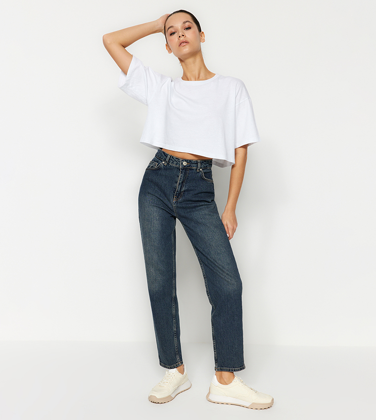 High-Rise Slim Fit Jeans