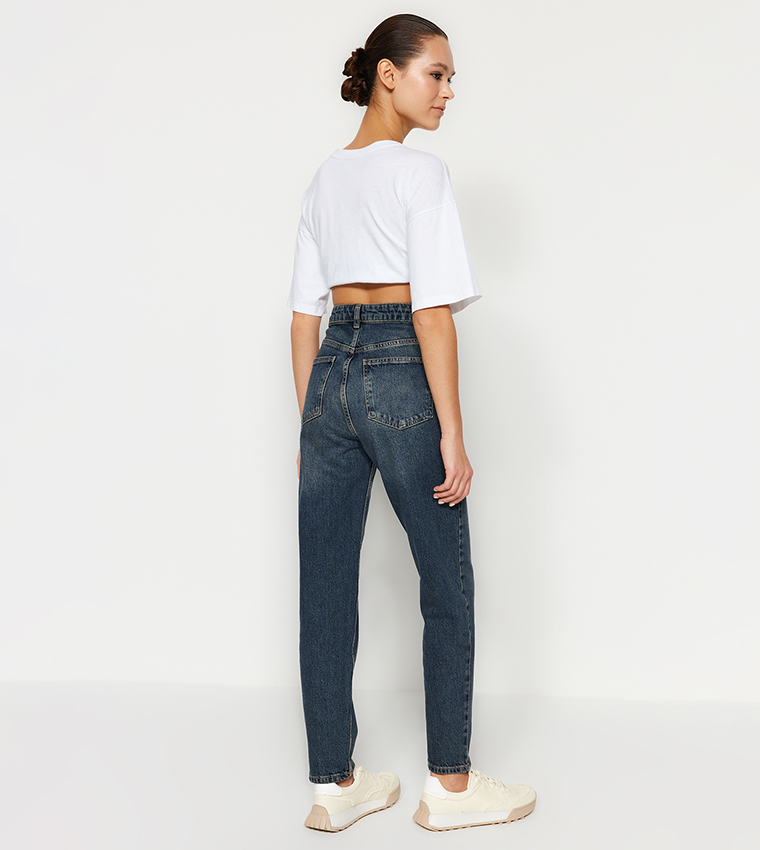High-Rise Slim Fit Jeans