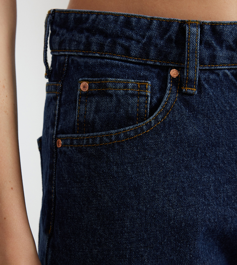 Washed High waist Wide Leg Jeans
