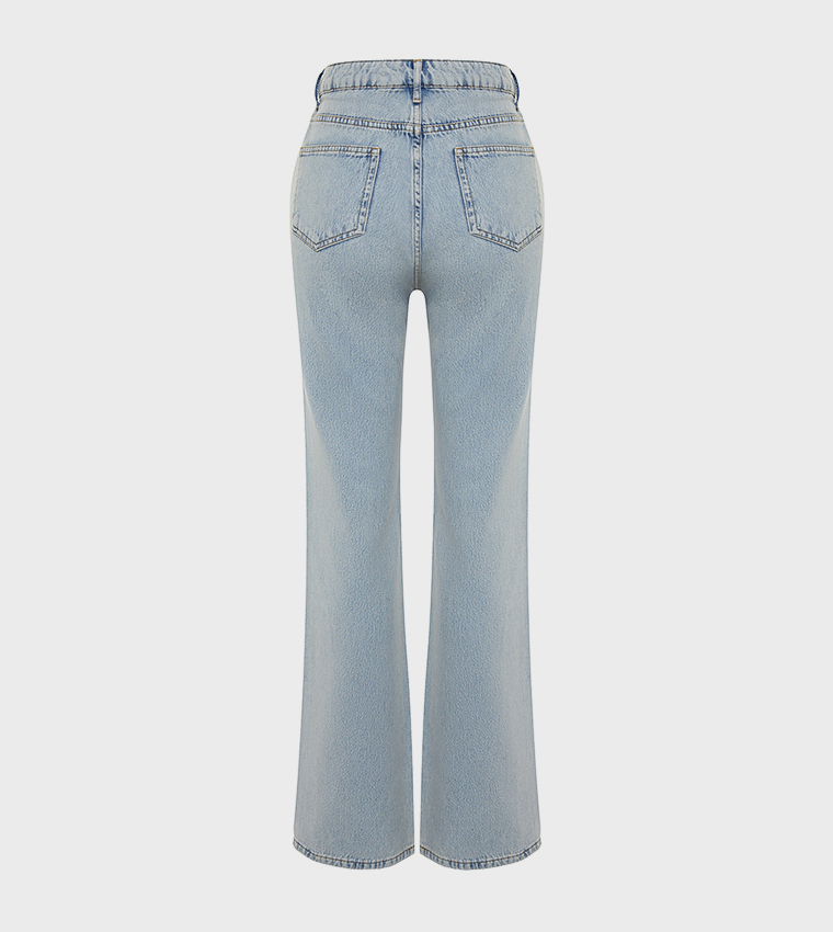 Faded High Waist Baggy Jeans