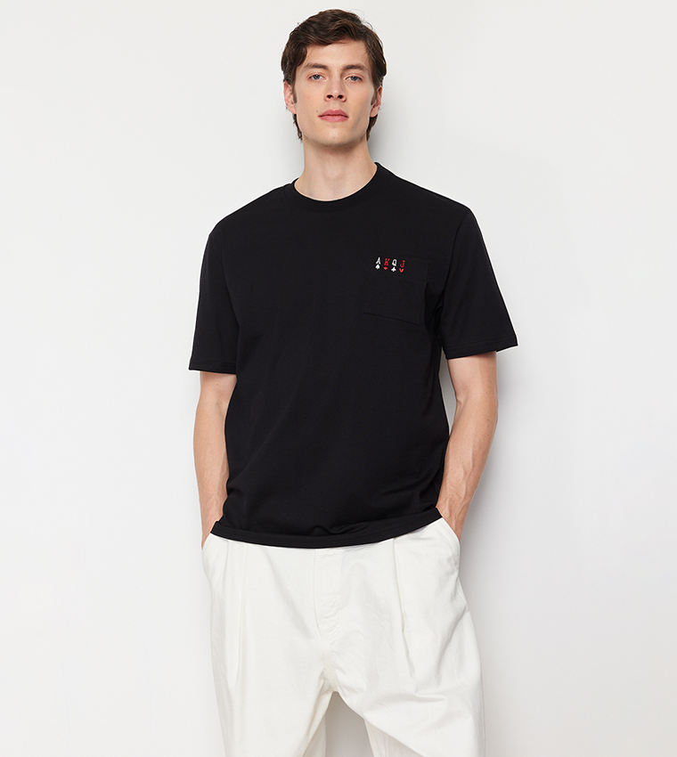 Embroidered Short Sleeves T-Shirt