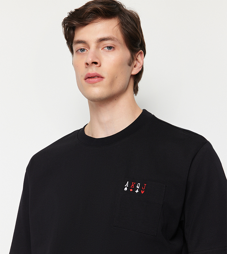Embroidered Short Sleeves T-Shirt