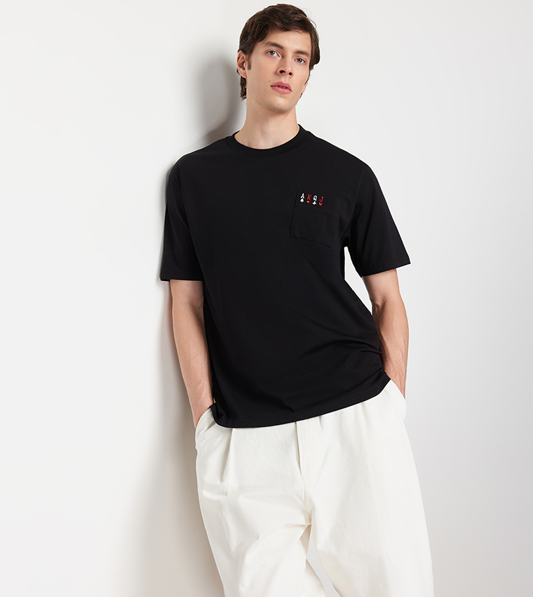 Embroidered Short Sleeves T-Shirt