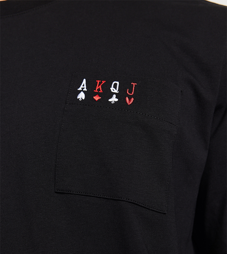 Embroidered Short Sleeves T-Shirt