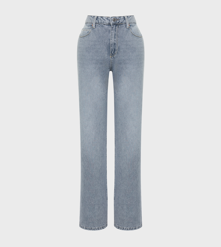 Washed Low Waist Baggy Jeans