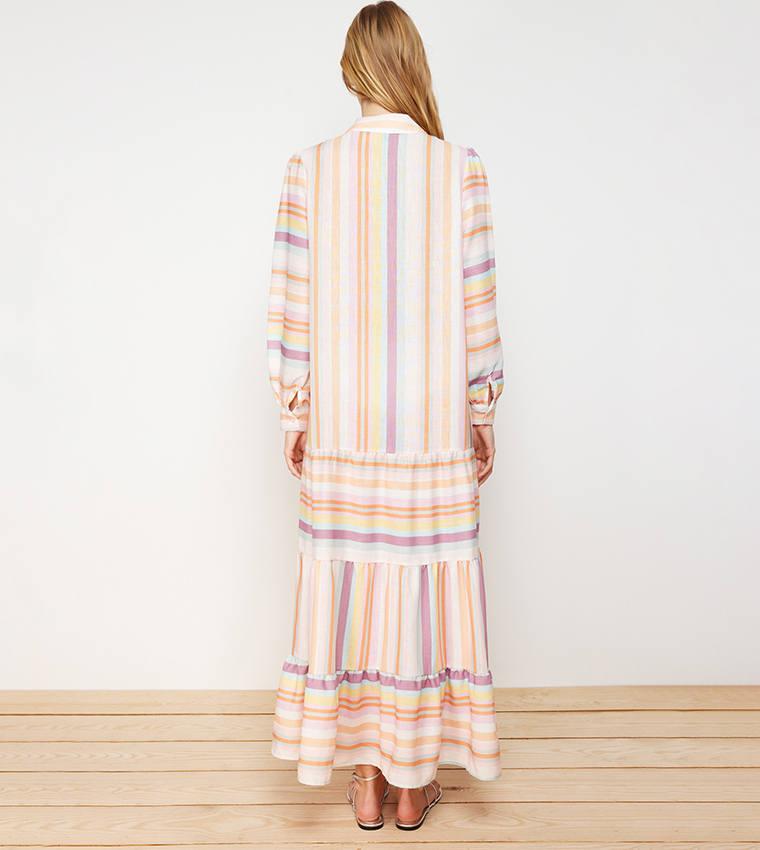 Striped Tiered Dress
