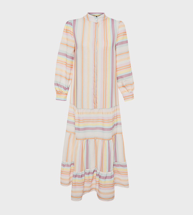 Striped Tiered Dress