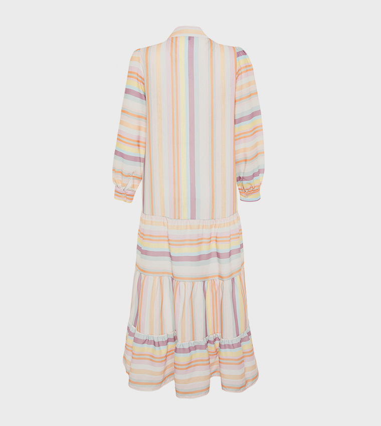 Striped Tiered Dress