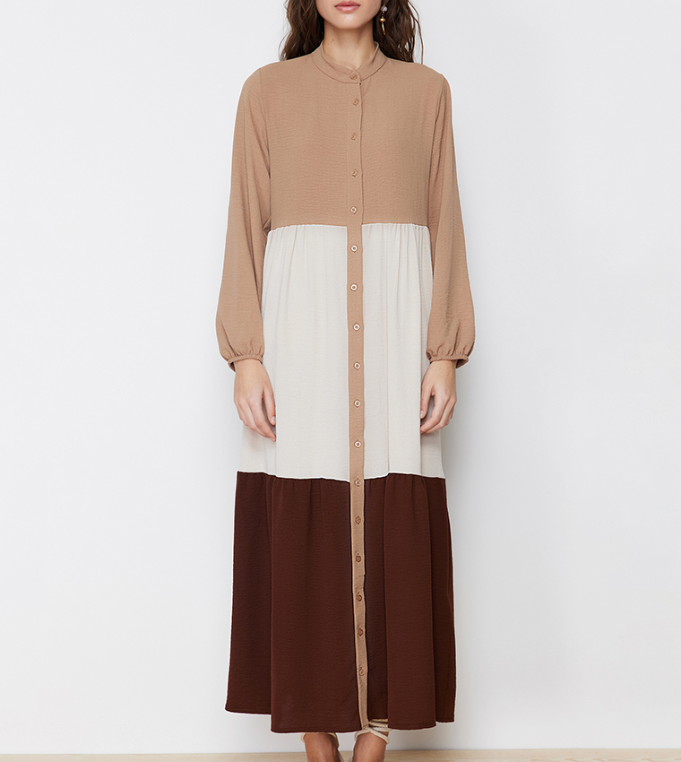 Maxi long sleeve shirt dress hotsell