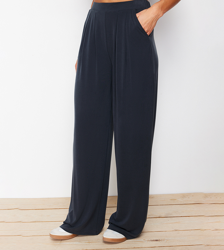 Modal Wide Leg Trousers