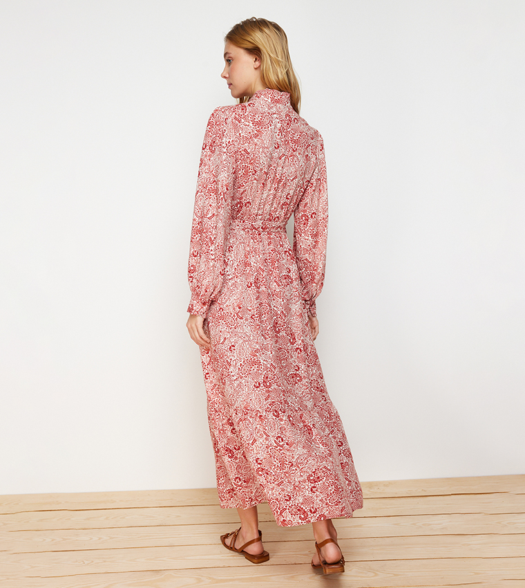 Floral Print Woven Tiered Dress