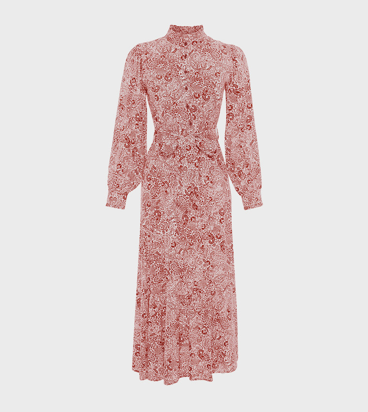 Floral Print Woven Tiered Dress