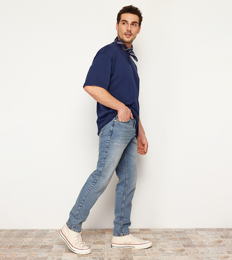 Mid Rise Relax Fit Boyfriend Jeans