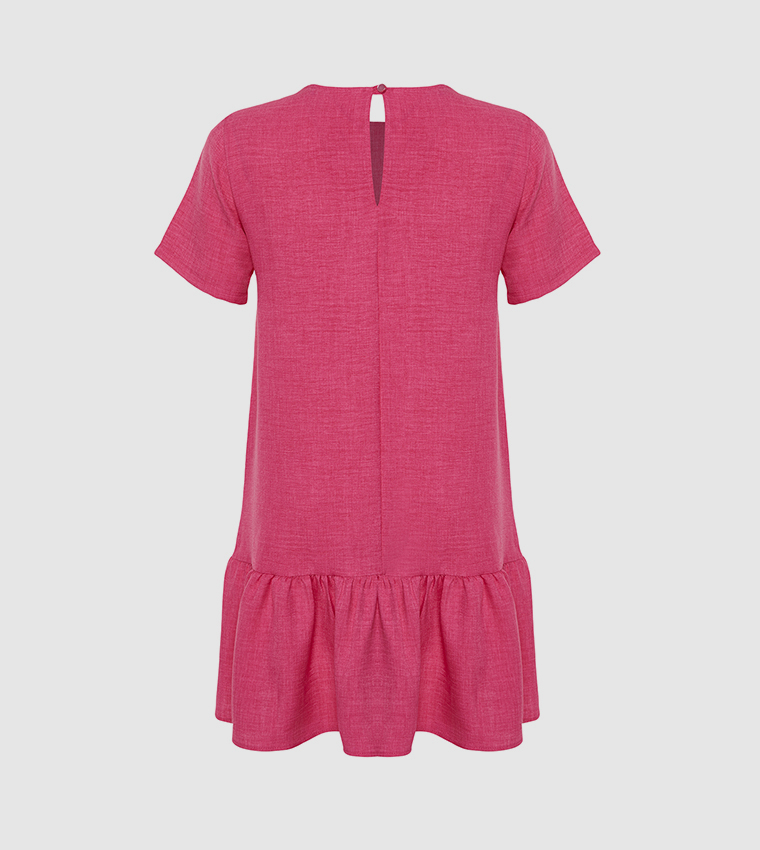 Trendyol Women Ruffle Hem Fit Knit Dress Vestido De Punto De