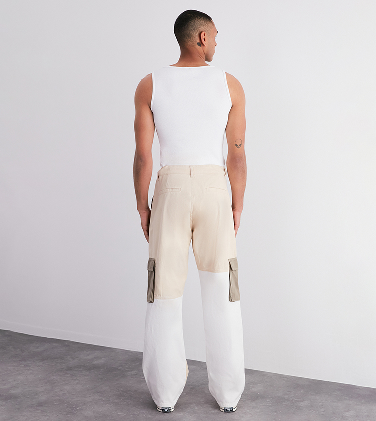 Buy Trendyol Limited Edition Color Block Loose Fit Cargo