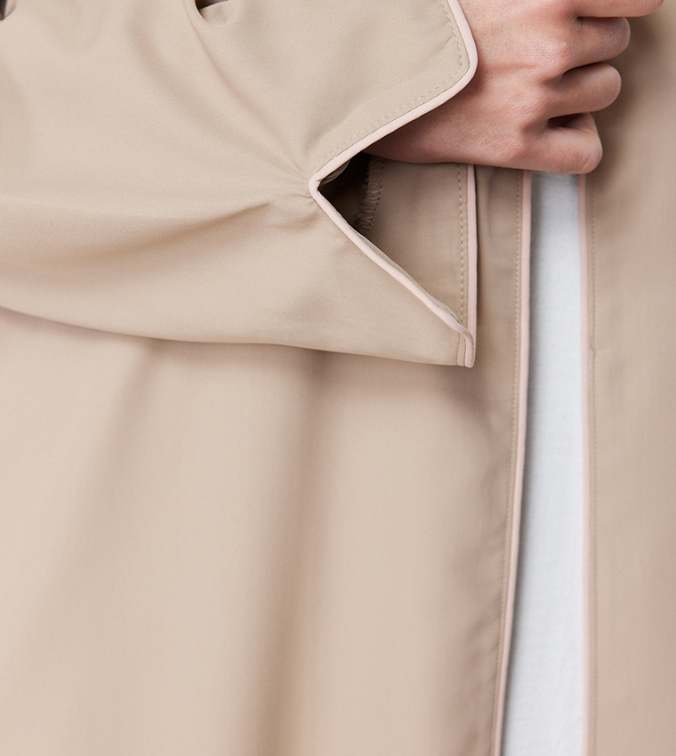 Color Block Abaya with Inner Dress