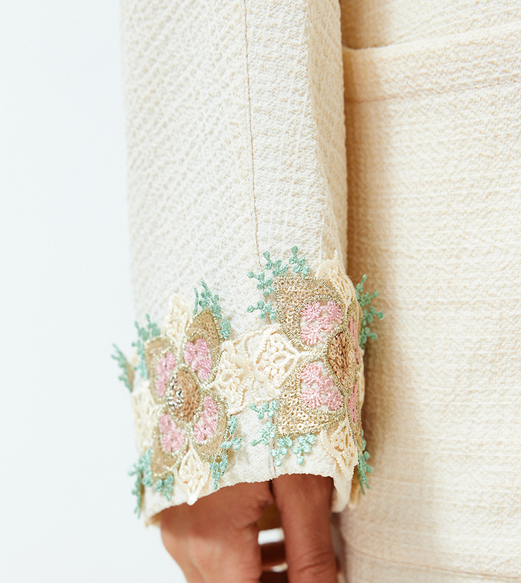 Embroidered Cuff Abaya