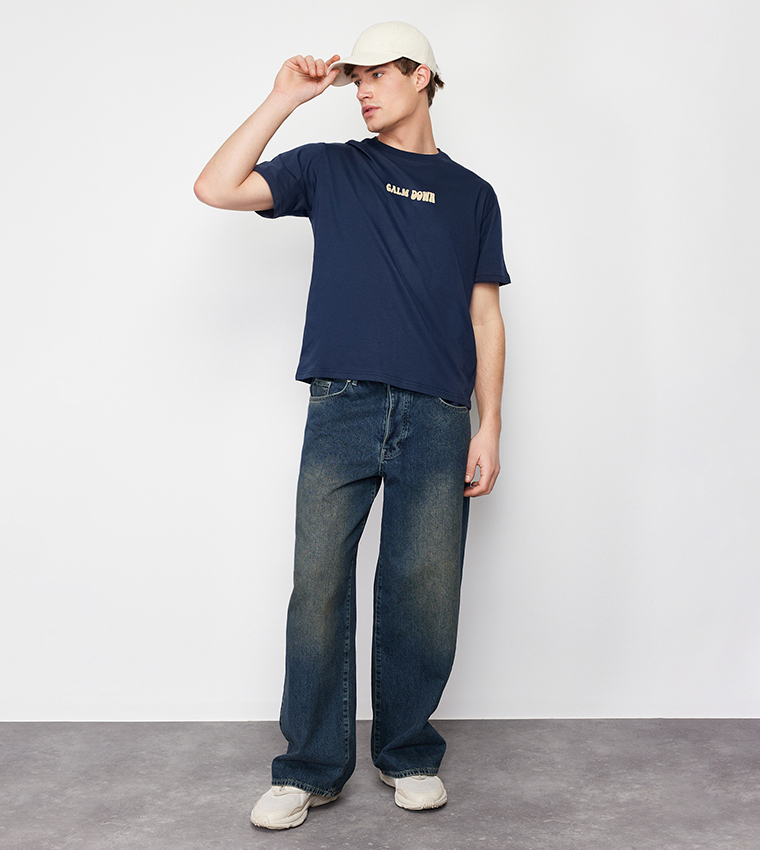 Back Printed Short Sleeves T-Shirt