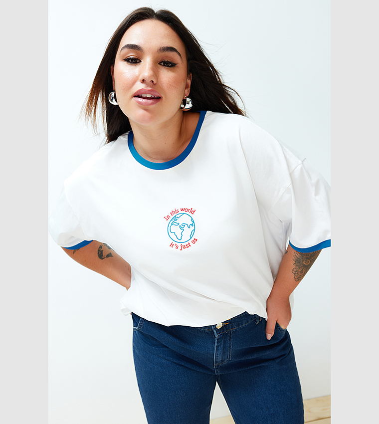 Printed Short Sleeves Oversized T-Shirt