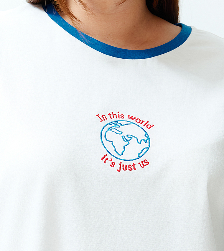 Printed Short Sleeves Oversized T-Shirt