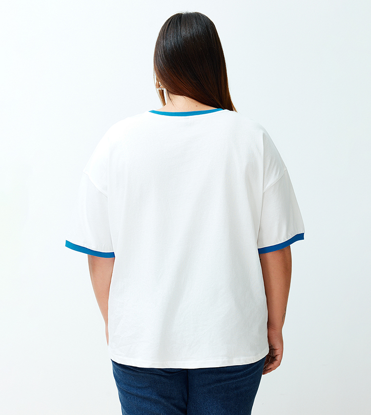 Printed Short Sleeves Oversized T-Shirt