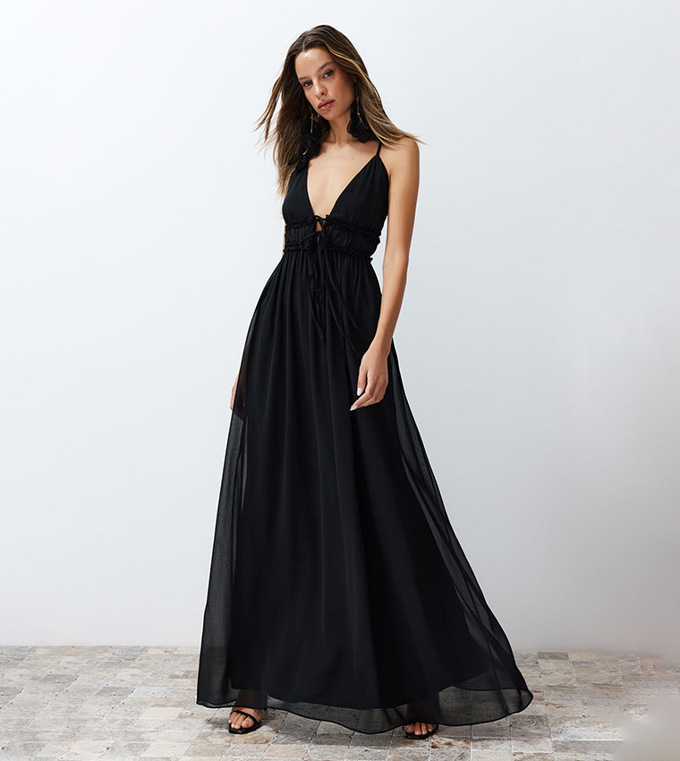 sachin and babi light blue dress Right Way Chiffon Maxi Dress - Multi Color main image 0