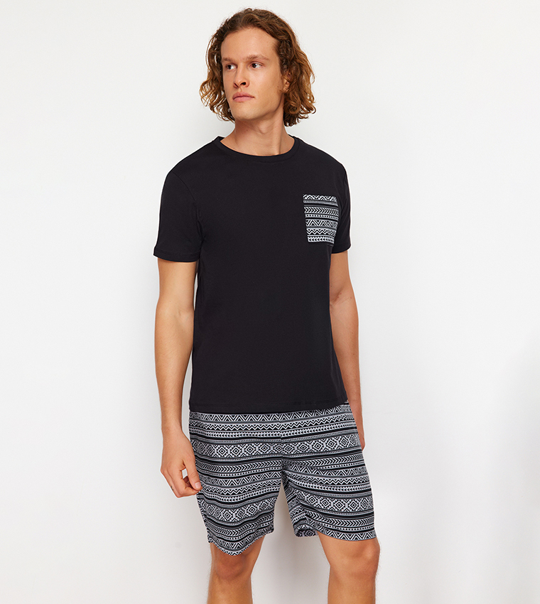 Ethnic Patterned Pyjama Set