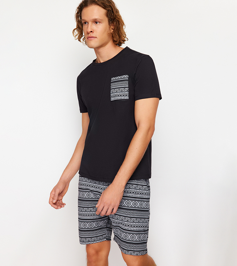 Ethnic Patterned Pyjama Set
