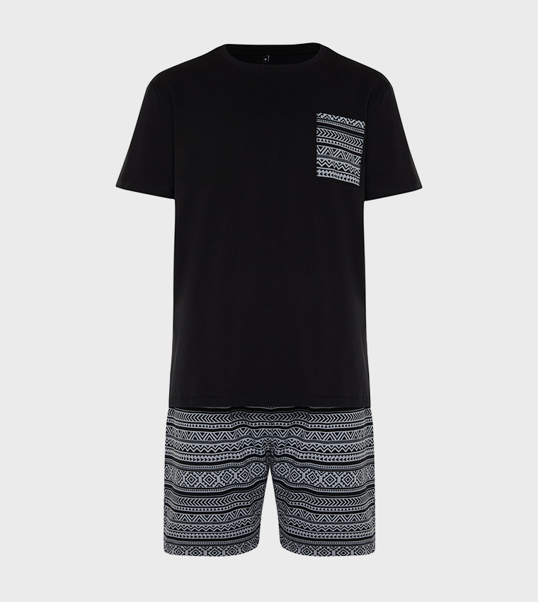Ethnic Patterned Pyjama Set
