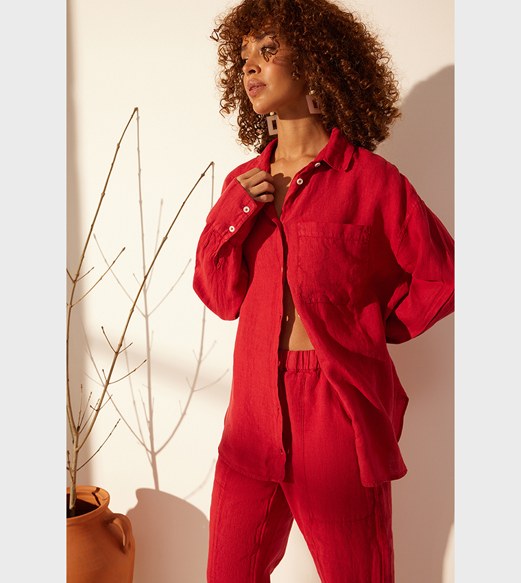 Long Sleeves Oversized Shirt