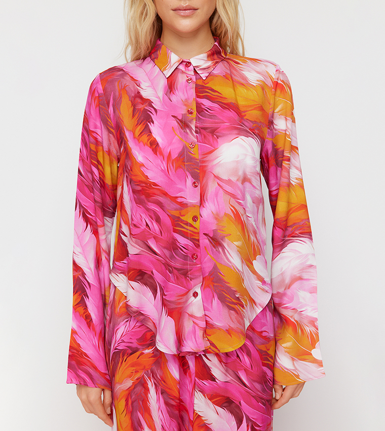 Floral Print Shirt and Trouser Set