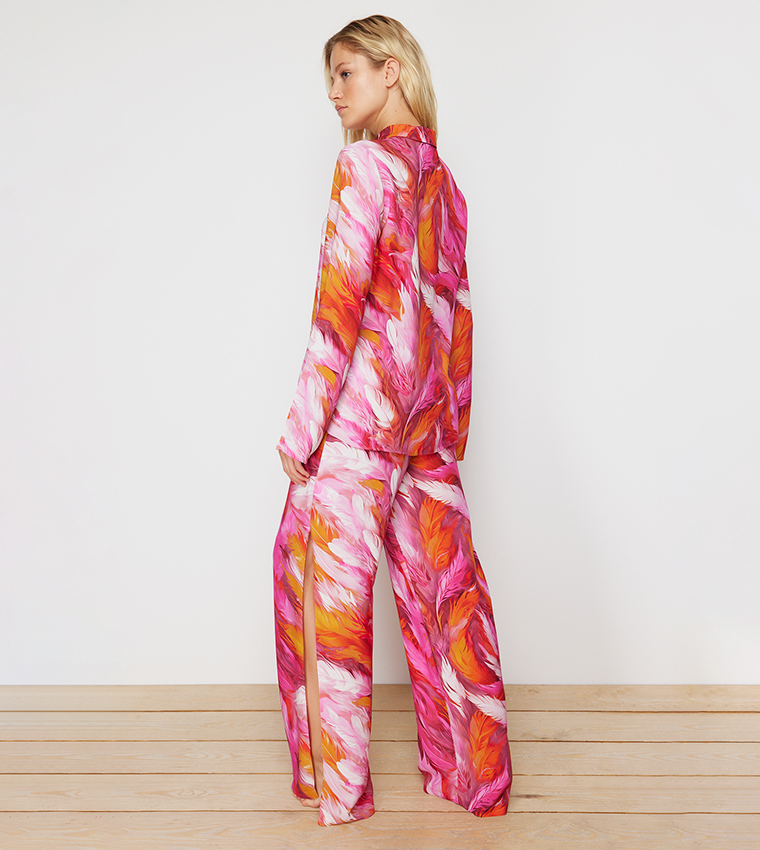 Floral Print Shirt and Trouser Set