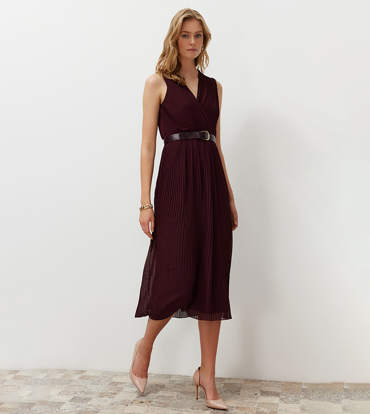 Double lined midi dress hotsell