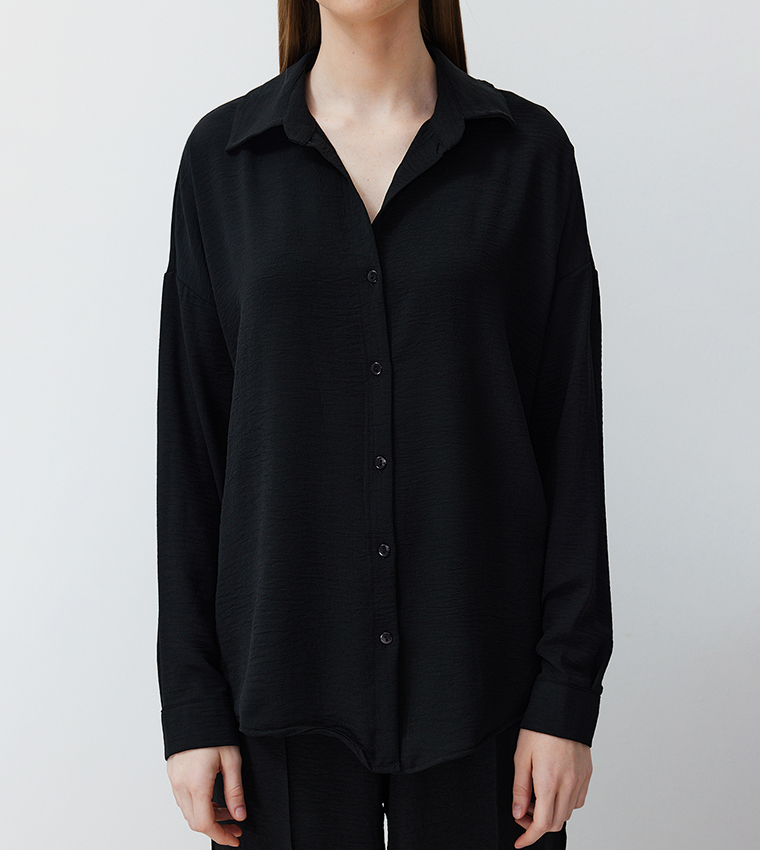 Textured Shirt and Trouser Set