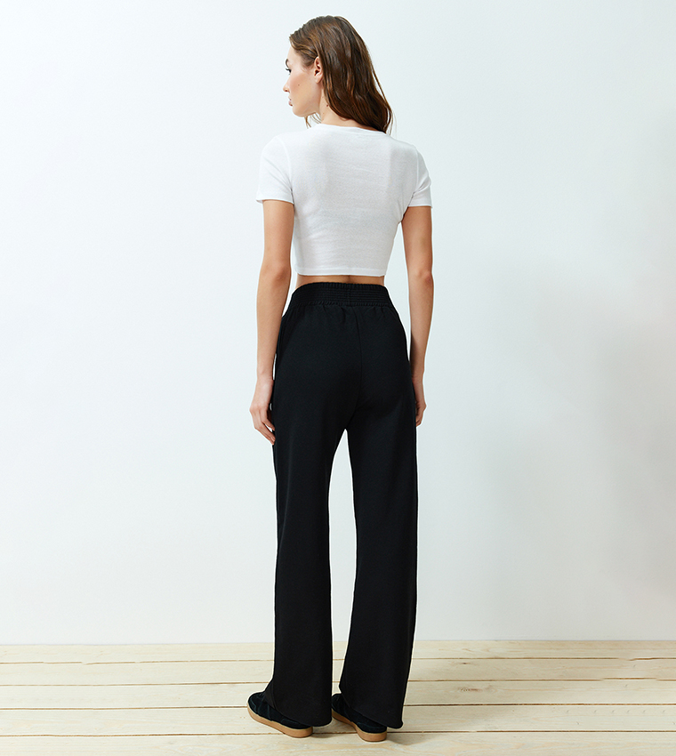 Short Sleeves Crop Top and Bottom Set
