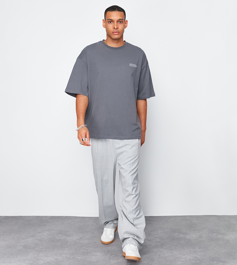 Printed Oversized Short Sleeves T-Shirt