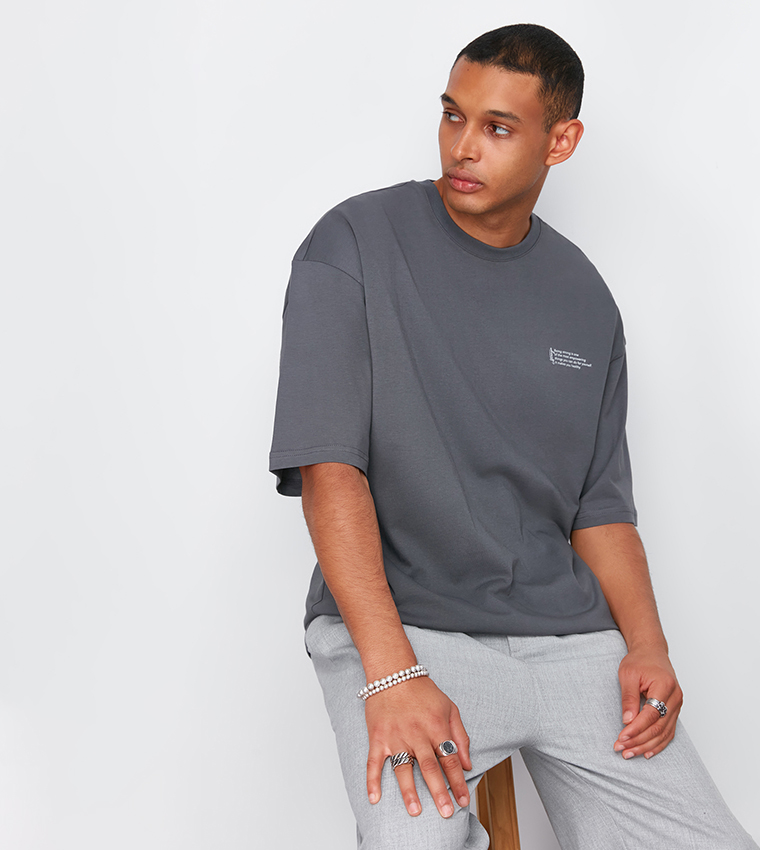 Printed Oversized Short Sleeves T-Shirt