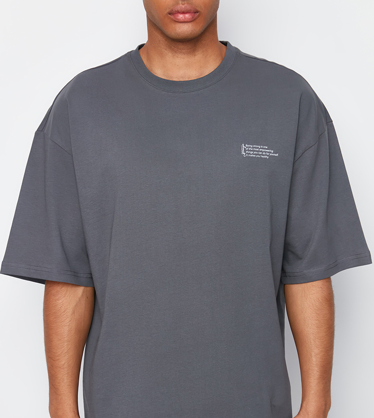 Printed Oversized Short Sleeves T-Shirt