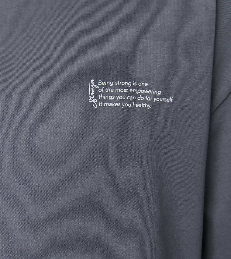 Printed Oversized Short Sleeves T-Shirt