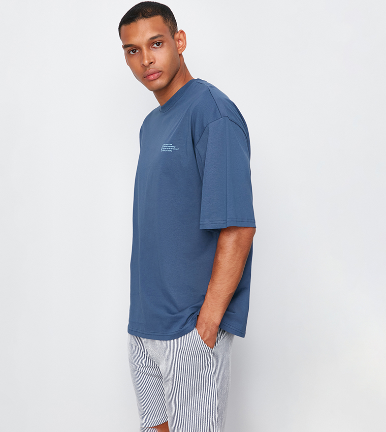 Printed Oversized Short Sleeves T-Shirt